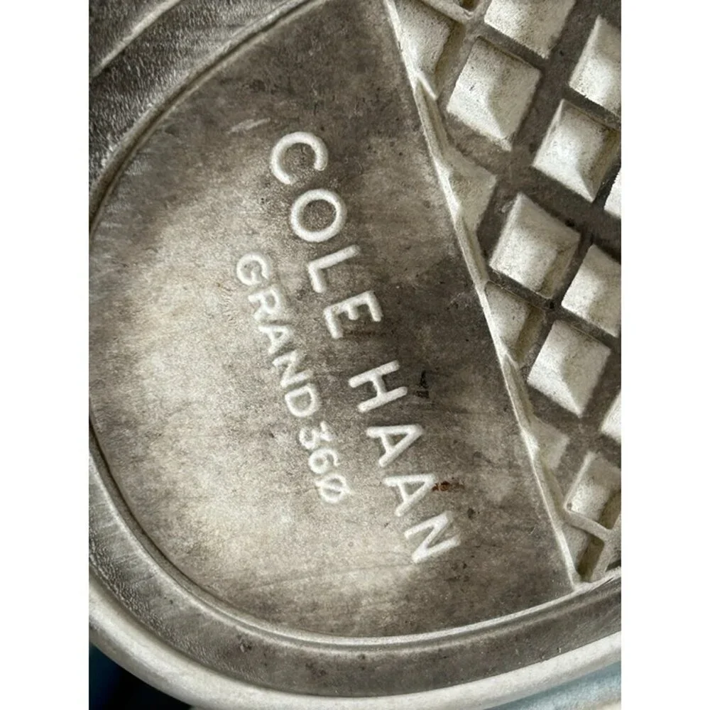 Cole Haan‎ Mens Navy Blue Leather Grand Crosscourt Traveler Sneaker Shoe Size 36